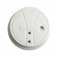 American Imaginations Round White Photoelectric Smoke Alarm Plastic AI-36955